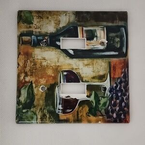 Double decorative switch plate